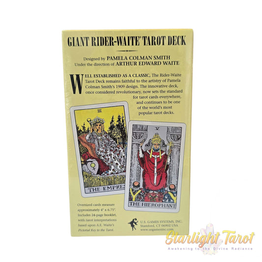 Giant Rider-Waite Tarot Deck Cards -  Pamela C. Smith
