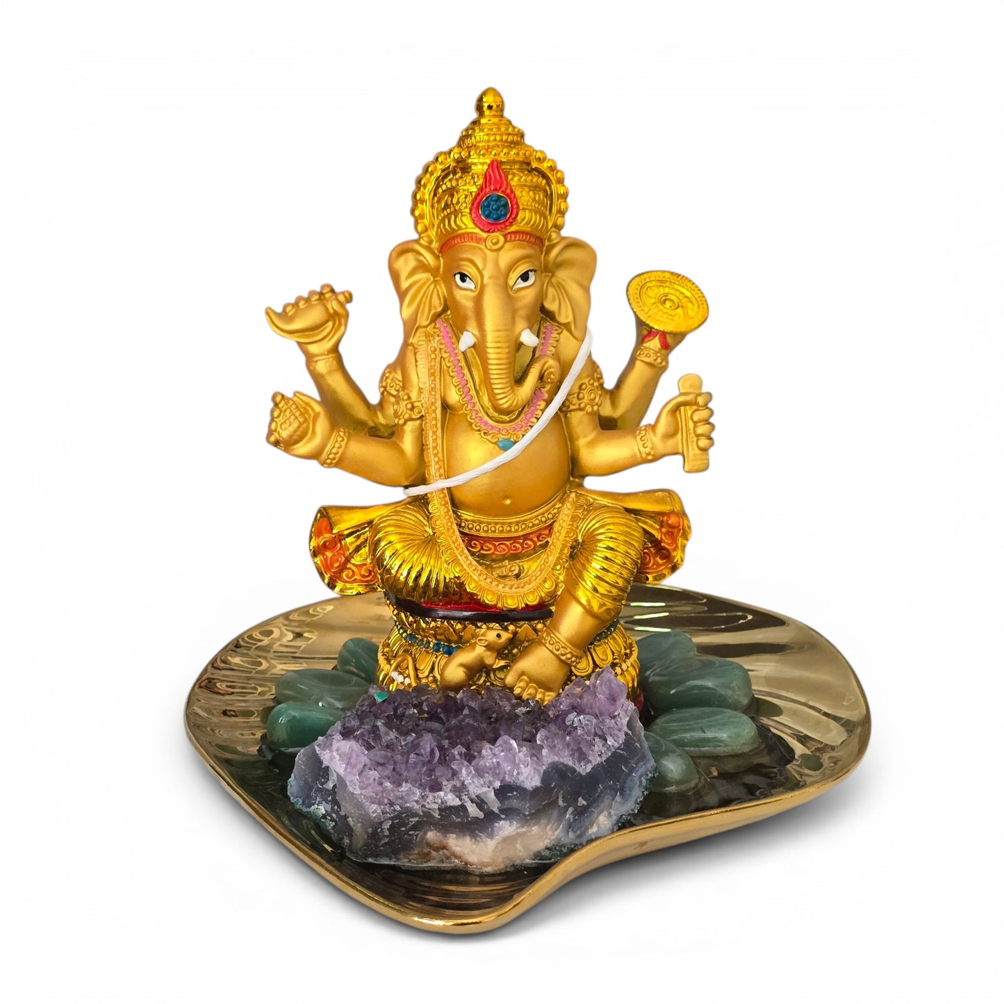 The Golden Ganesha Wealth Manifestation Altar