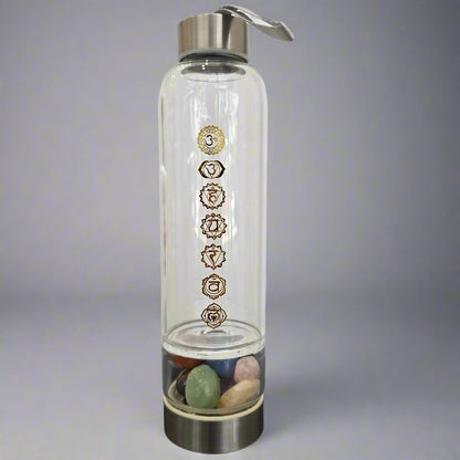7 Chakra Crystals Water Bottle