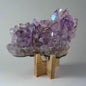 Amethyst Cluster with Cristobalite & Siderite