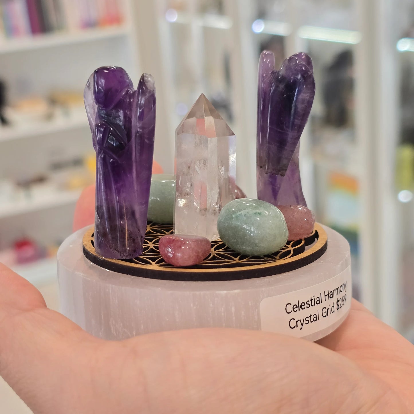 Celestial Harmony Crystal Grid (OOAK)