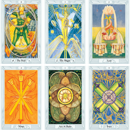 Thoth Tarot (Small Edition): 78-Card Thoth Tarot Deck (Small Edition) by Aleister Crowley (Includes Booklet)