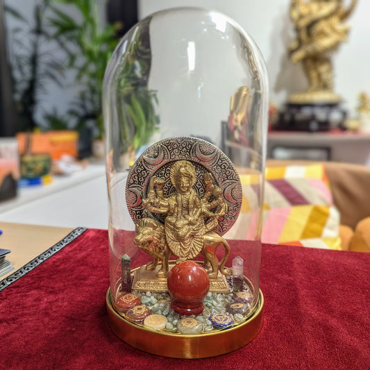 Goddess Durga Brass Statue – Protection, Power & Divine Energy