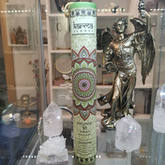 Karma Scents - JASMINE 30 incense sticks with holder