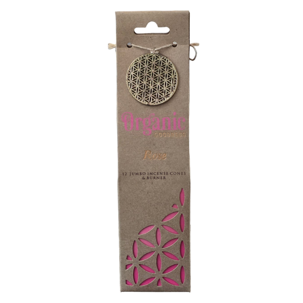 Organic Goodness Rose Incense Cones