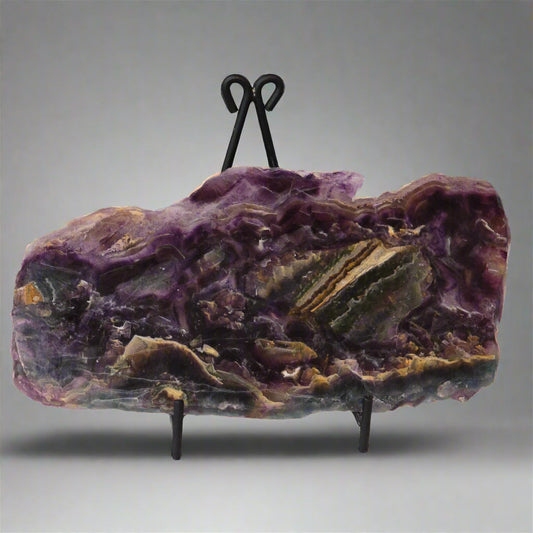 Polished Fluorite Slab