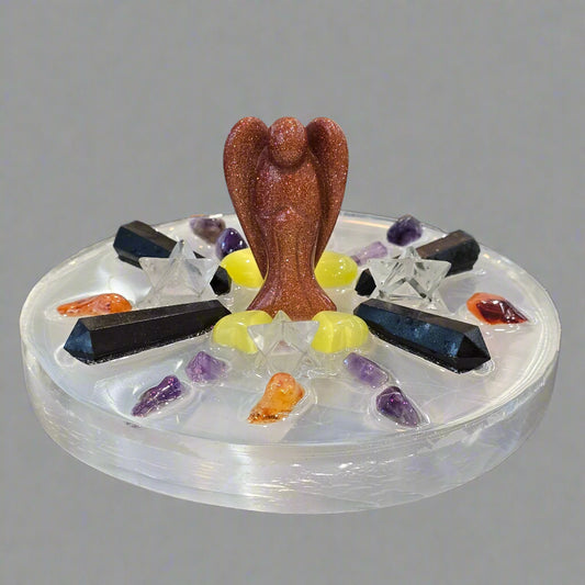 Sandstone Angel Crystal Grid