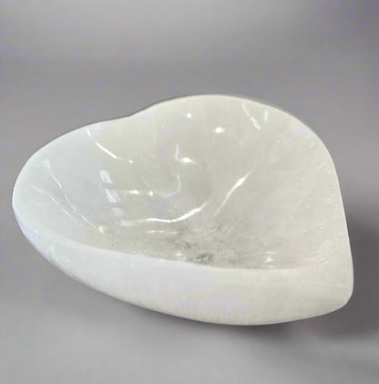 Selenite Bowl Heart Shaped