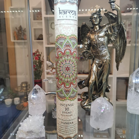 Karma Scents - VANILLA 30 incense sticks with holder