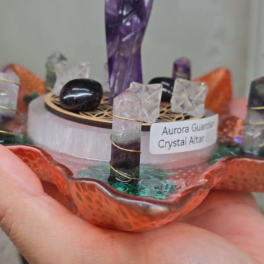 Aurora Guardian Crystal Altar (OOAK)