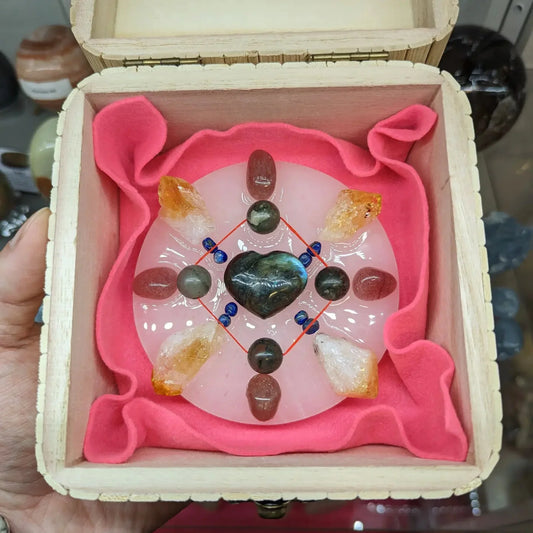 Starlight Tarot - Eternal Love Crystal Grid for Heart Connection & Harmony