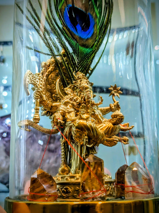 Levitating Lord Ganesha Deity Statue