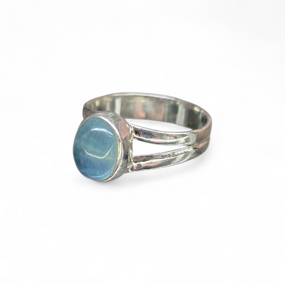 Aquamarine Size 9.5 Ring (Sterling Silver 925)