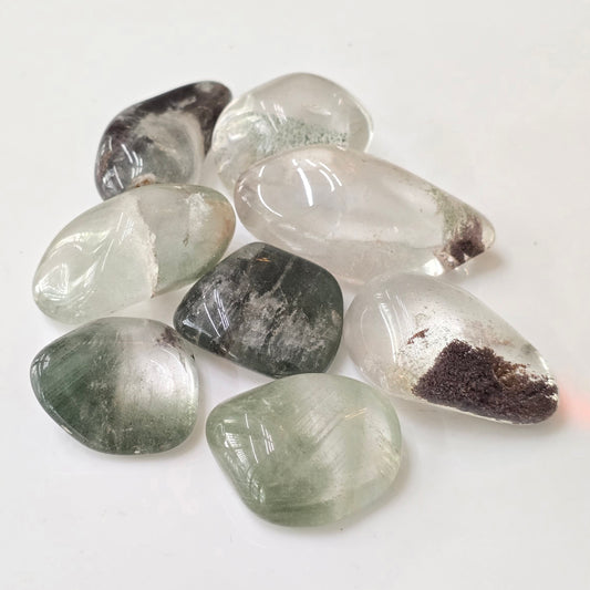 Green Phantom Quartz Tumble Stone