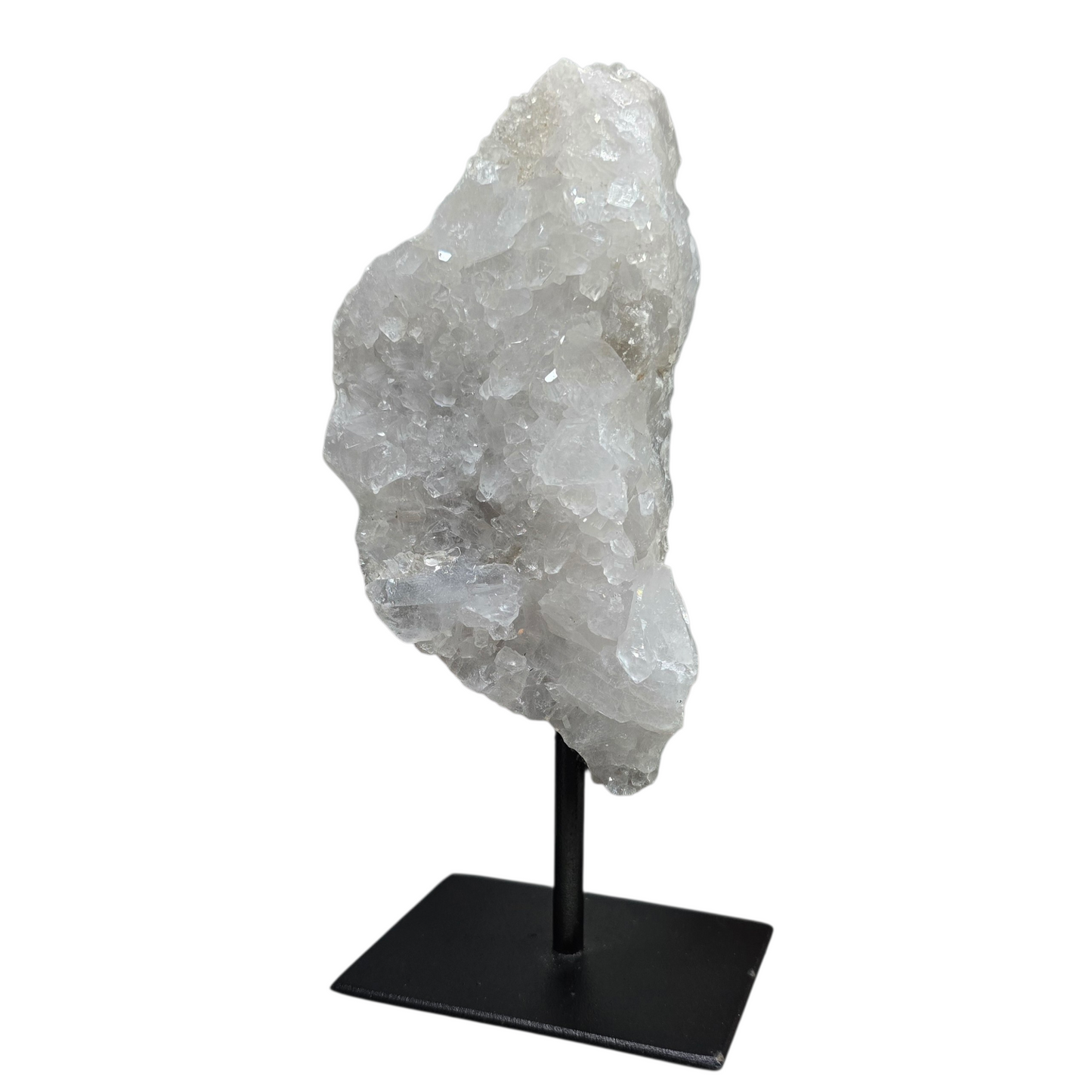 Clear Quartz Cluster on Modern Gallery Stand