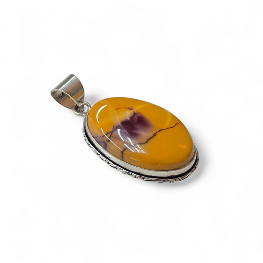 Mookaite Jasper Pendant (Sterling Silver 925)