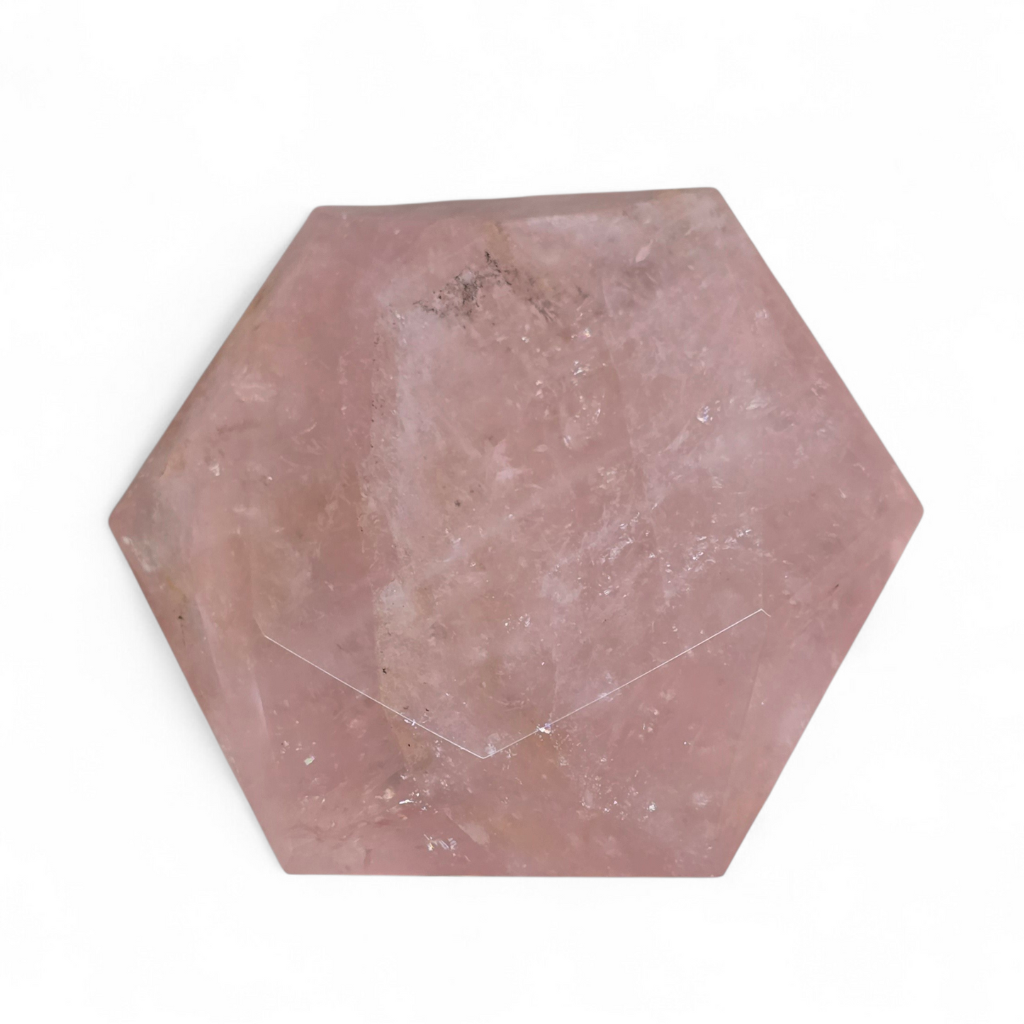 Hexagonal Star Shaped Rose Quartz #2