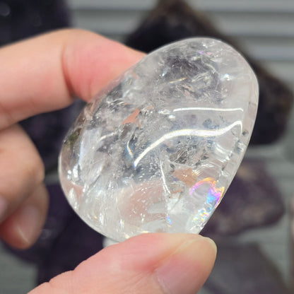 Clear Quartz Polished Heart #1