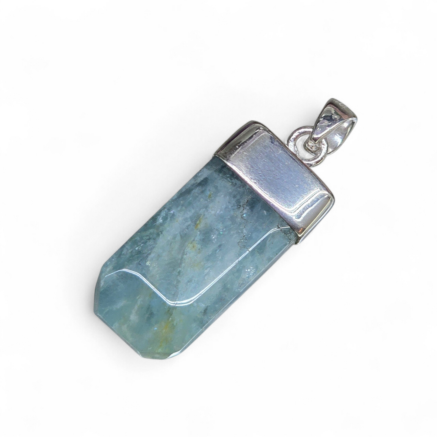 Aquamarine Pendant (Sterling Silver 925)