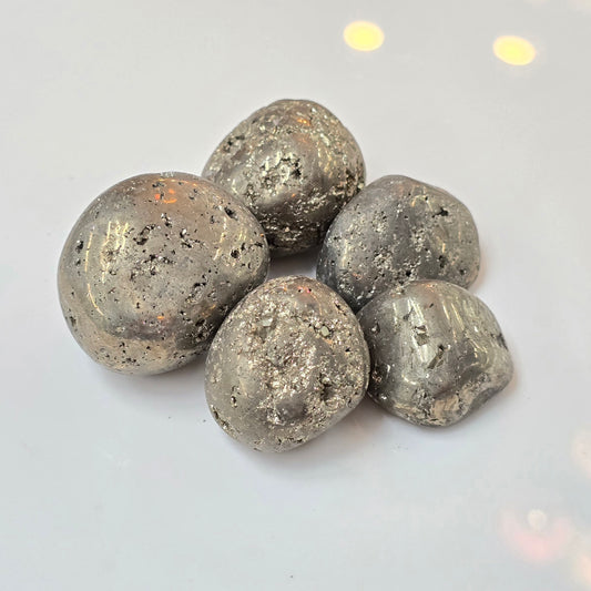Pyrite Large Tumble Stone (AAA Grade - Peru)