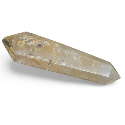 The Manifestation Conduit: Double-Terminated Citrine Wand (6-Sided) #2