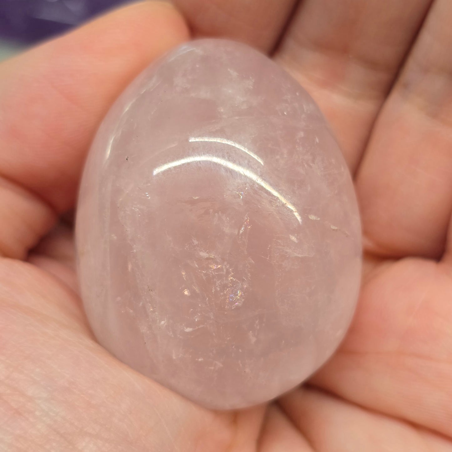 Rose Quartz Egg (approx. 32mm dia.)
