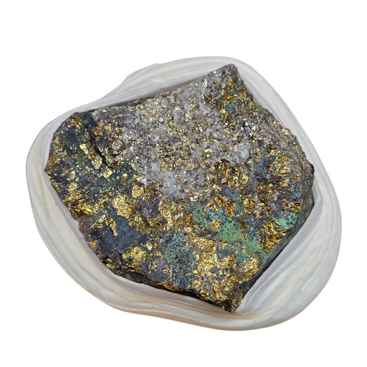 The Cosmic Spark: Raw Chalcopyrite Specimen