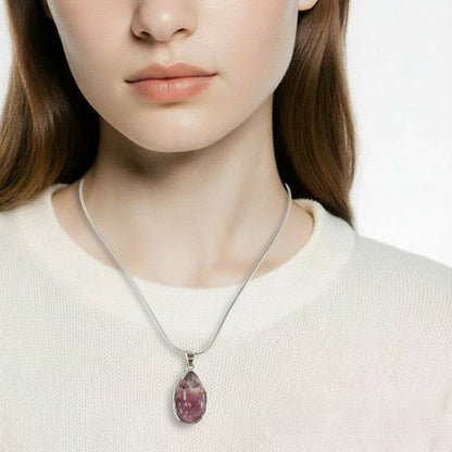 Super Seven Teardrop 925 Sterling Silver Pendant