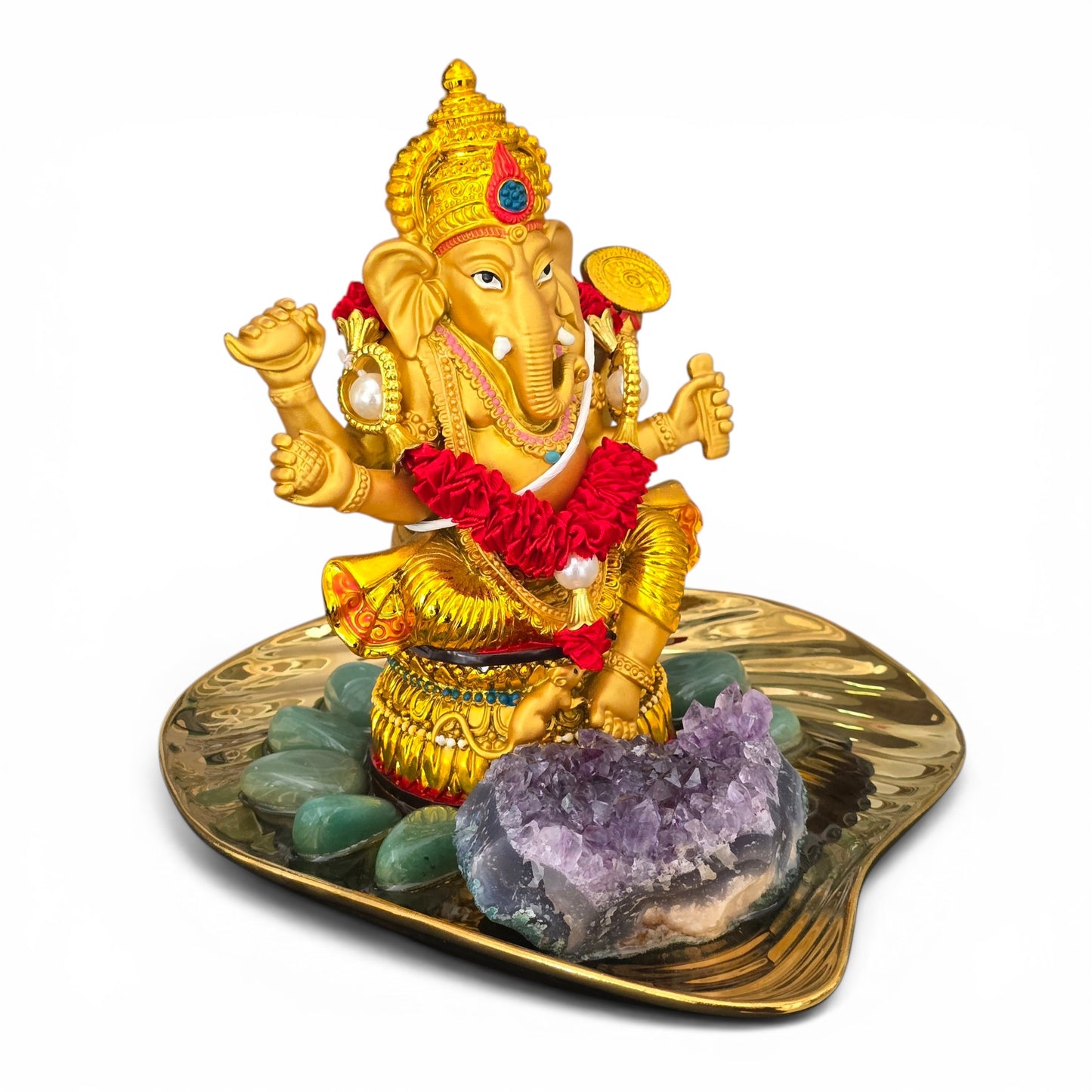 The Golden Ganesha Wealth Manifestation Altar