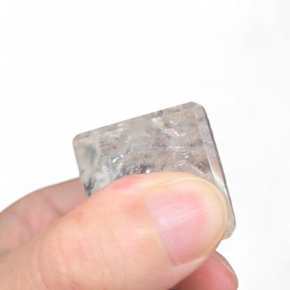 Rainbow Clear Quartz Cube
