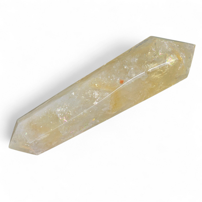 The Manifestation Conduit: Double-Terminated Citrine Wand (6-Sided) #1