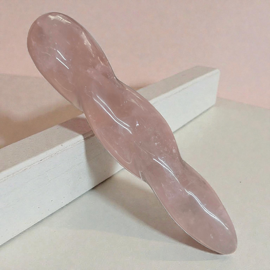 Rose Quartz Twisted Wands (approx. 120mm)