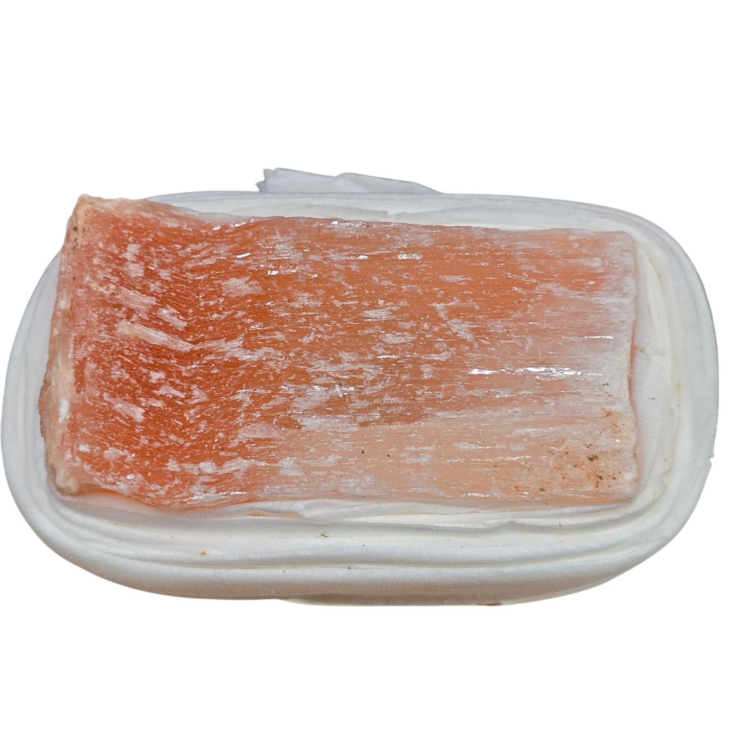 The Emotional Cleanser: Raw Peach Selenite Wand