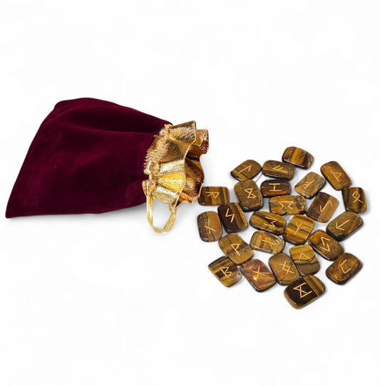 Tiger's Eye Crystal Runes