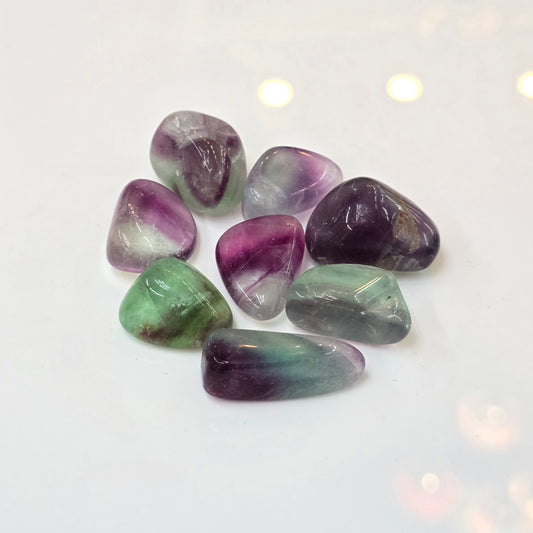 Rainbow Fluorite Small Tumble Stone (AAAA Grade - Russia)