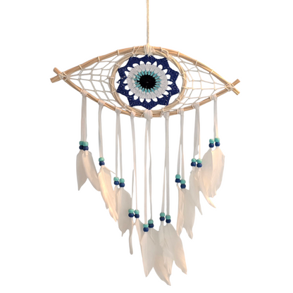 The Watchful Protector: Eye-Shaped Evil Eye Dream Catcher