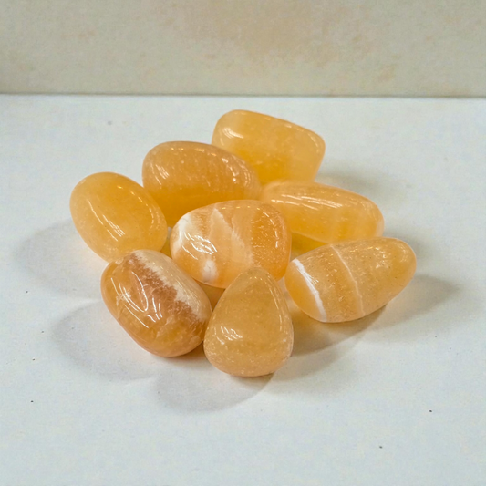 Honey Calcite Tumble Stone (A Grade)