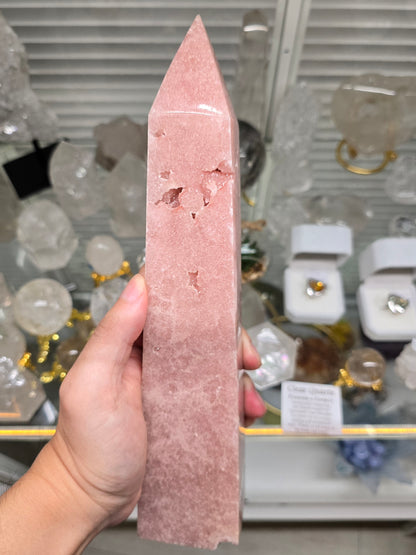Gentle Healing & Divine Love: Pink Amethyst Obelisk