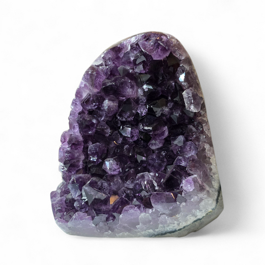 Spiritual Sanctuary: Deep Purple Amethyst Cathedral Geode (19cm X 13cm X 11cm, approx 5kg)