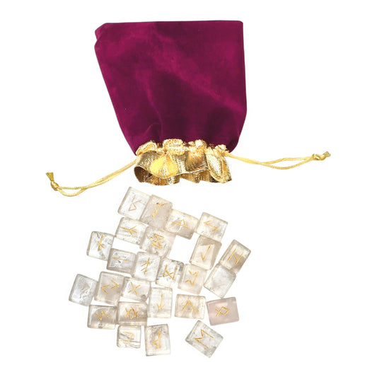 Clear Quartz Crystal Runes