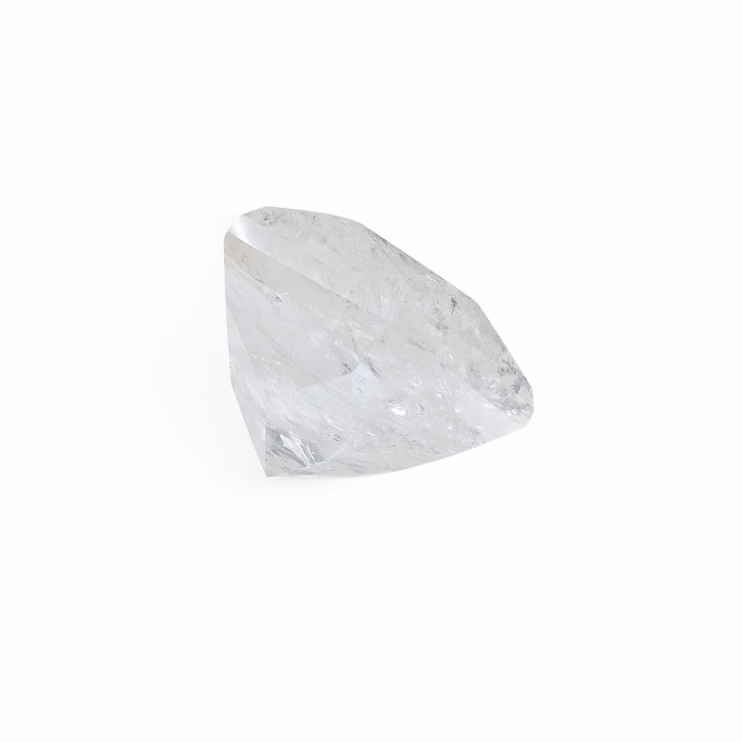 Prismatic Light: Geometric Rainbow Clear Quartz