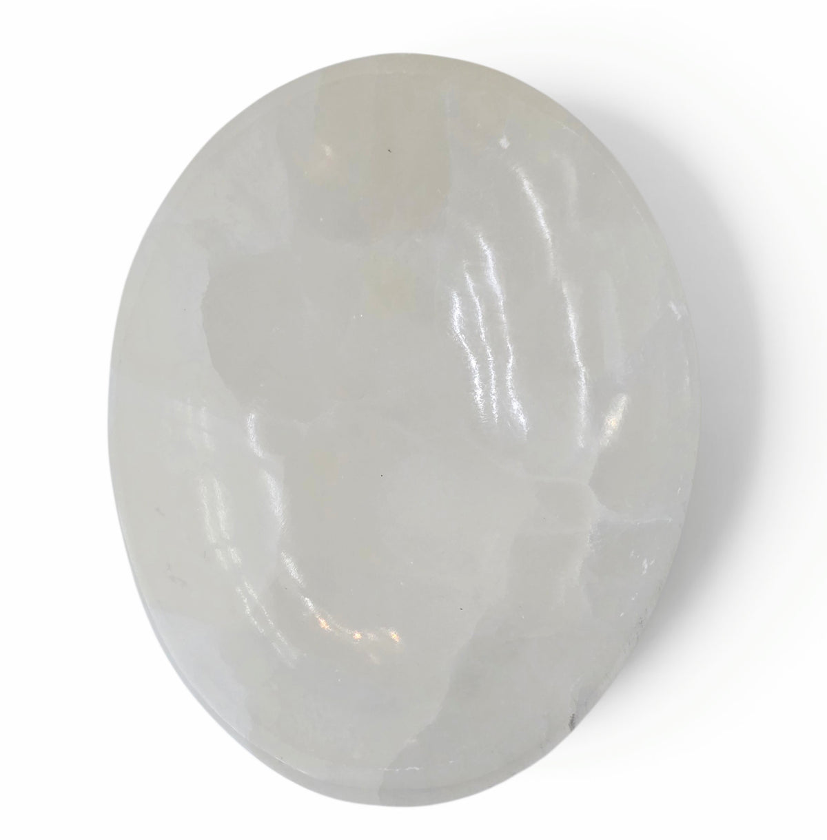 Luminous Purifier: Polished Selenite Charging Bowl (Large, approx. 14cm)