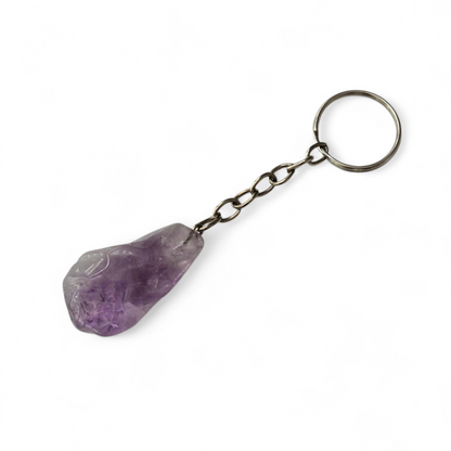 Polished Amethyst Keyrings