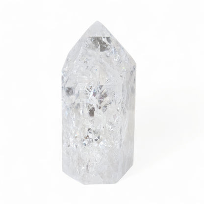 Fire & Ice (Crackle) Quartz Tower