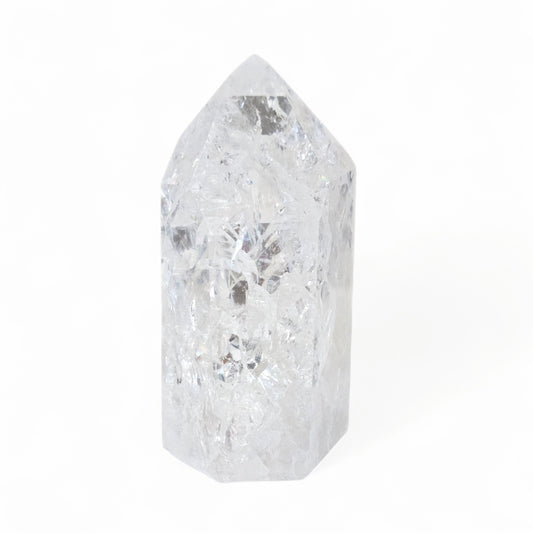 Fire & Ice (Crackle) Quartz Tower