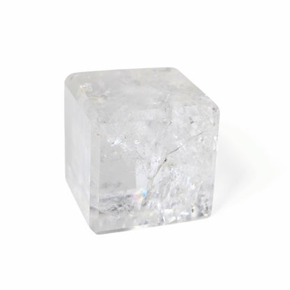 Rainbow Clear Quartz Cube