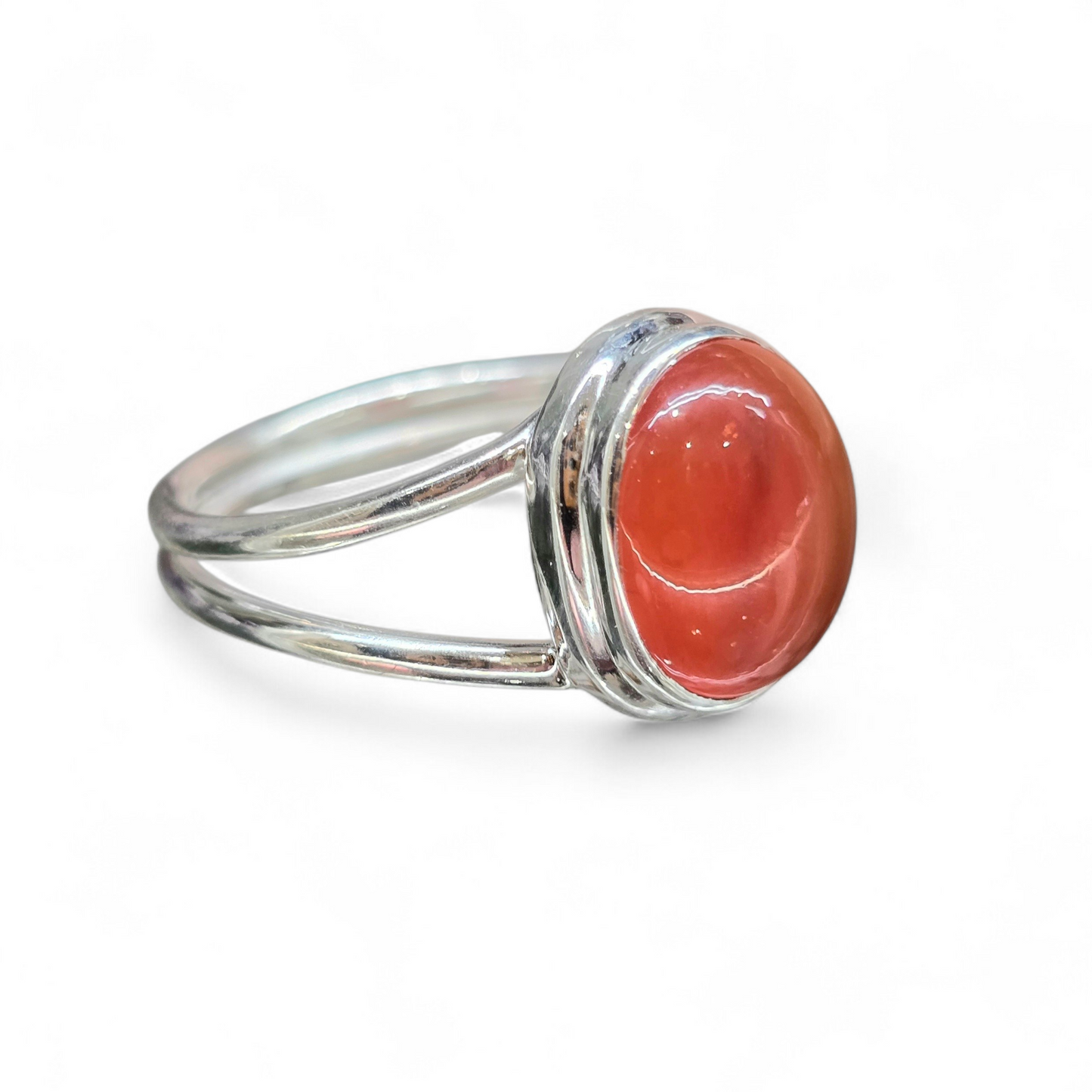 Carnelian Size 9 Ring #2 (Sterling Silver 925)