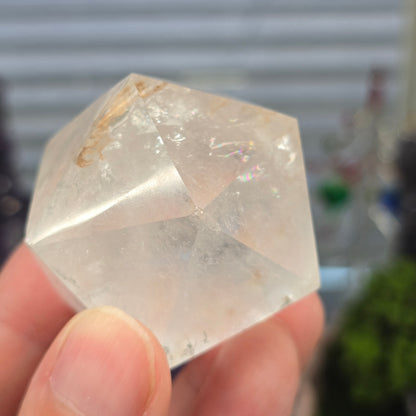 Emotional Flow & Pure Light: Clear Quartz Icosahedron