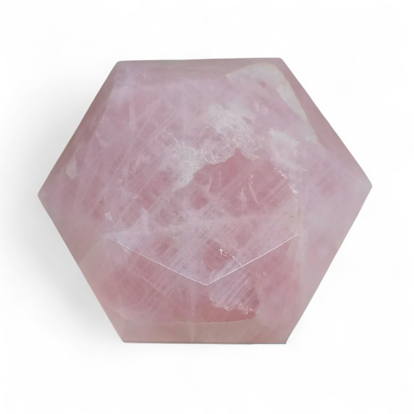 Hexagonal Star Shaped Rose Quartz #1