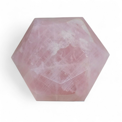 Hexagonal Star Shaped Rose Quartz #1